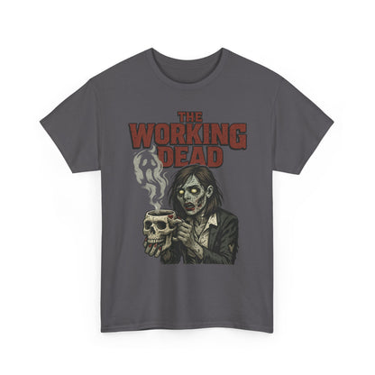 The Working Dead Women's Zombie Funny Office T-Shirt, Meeting Humor Tee, Halloween Work Tee