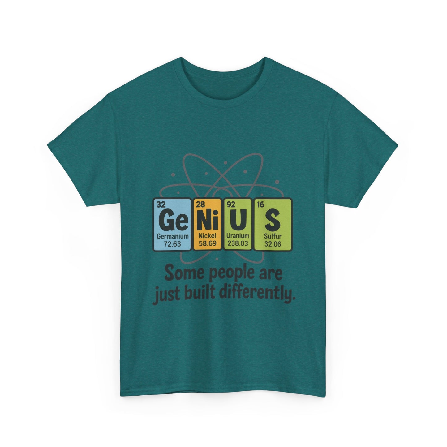 Funny Mens Genius T-Shirt, Periodic Table Nerd Shirt, Science Humor Tee for Smart Guys, Perfect Gift for Science Lovers