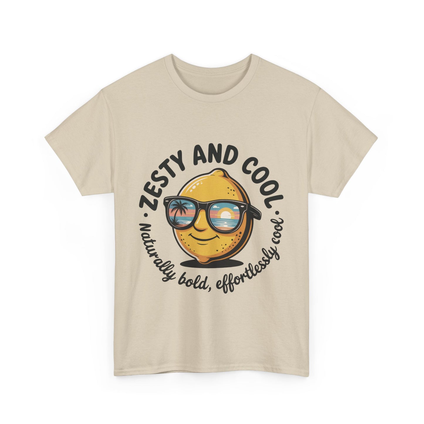 Zesty and Cool Mens Tee, Stylish Casual Shirt, Summer Outing Apparel, Fun Gift for Friends, Lemon Graphic T-Shirt, Birthday Present Idea