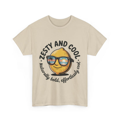 Zesty and Cool Mens Tee, Stylish Casual Shirt, Summer Outing Apparel, Fun Gift for Friends, Lemon Graphic T-Shirt, Birthday Present Idea
