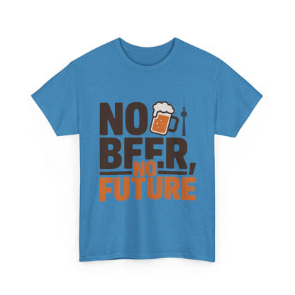 No Beer No Future Funny Beer Graphic Mens T-Shirt, Beer Tee, Beer Lover Tee