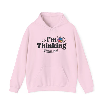 Playful Thinking Womens Hooded Sweatshirt, Womens Hoodie, Brainstorming Buddy, Thoughtful Gift, Cute Geeky Gift for Introverts, Programmers