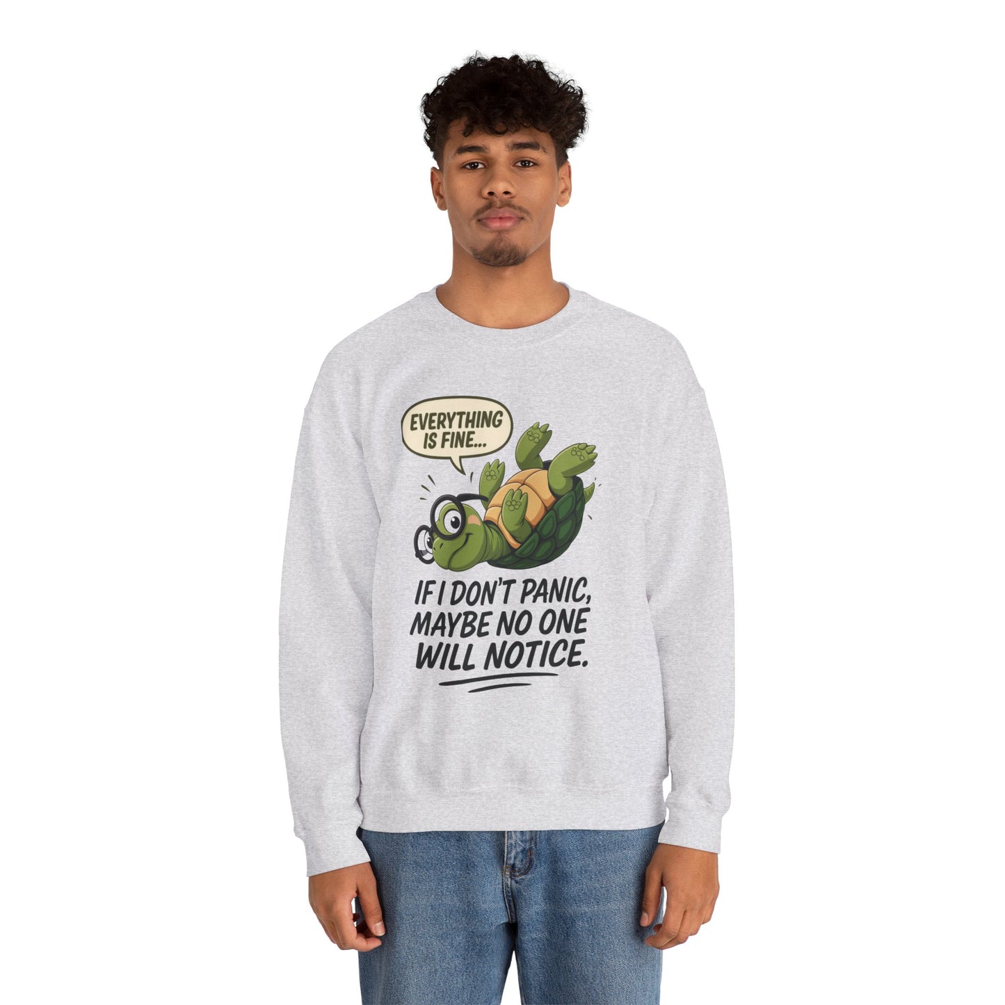 Casual Humor Unisex Sweatshirt, Perfect Gift for Anxiety Relief, Social Anxiety Joke, Quirky Graphic Sweatshirt, Introvert Humor Gift