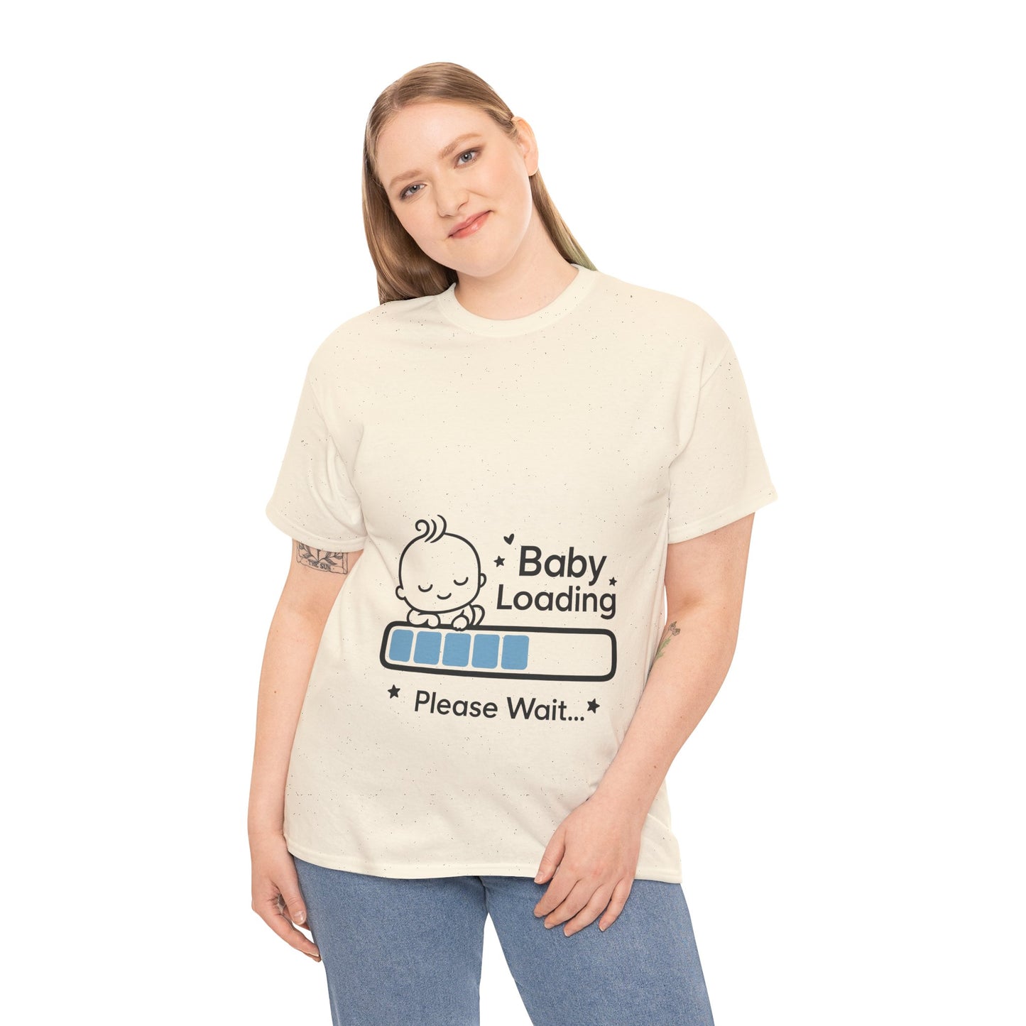 Baby Loading Maternity T-Shirt, Funny Pregnancy Announcement Tee, Mom To Be Gift, Expecting Baby Tee, Pregnancy Reveal Top, Baby Shower Gift