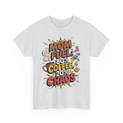 Funny Mom Fuel Coffee Tee, Gifts for Moms, Mother's Day Gift, Coffee Lover Shirt, T-Shirt for Coffee Loving Moms, Tired Mom Life Tee