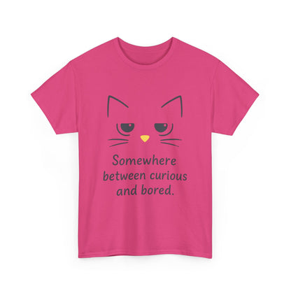 Funny Cat Quote Womens Tee, Comfortable Casual Shirt, Gift for Cat Lovers, Everyday Wear, Unique Humor Tee, Relaxed Fit Cotton