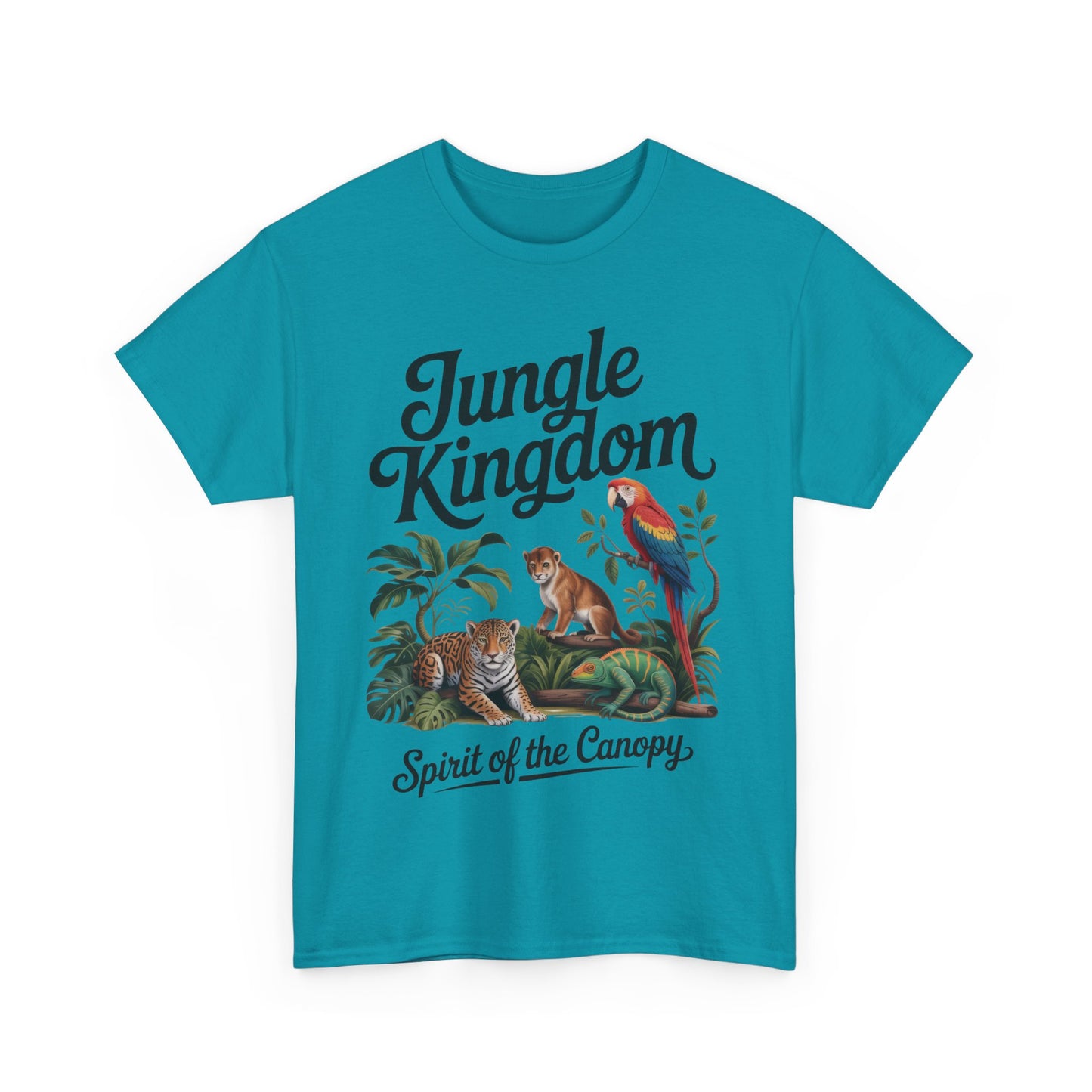 Mens Jungle Kingdom Tee - Nature Lover T-Shirt, Animal Graphic Tee, Eco-Friendly Gift, Summer Fashion, Adventure Outfit