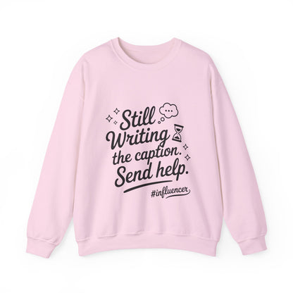 Funny Influencer Womens Sweatshirt, Cozy Oversized Crewneck, Social Media Humor Gift, Influencer Sweatshirt for Writers, social media gift