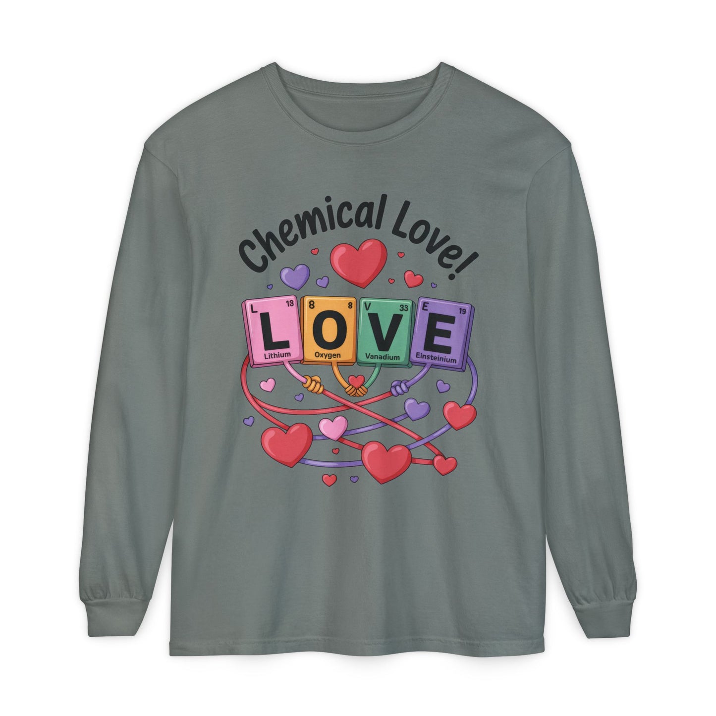 Chemical Love Long Sleeve T-Shirt Women's, Perfect Gift for Science Lovers, Valentine's Day, Chemistry Enthusiasts, Casual Wear, Cute [...]