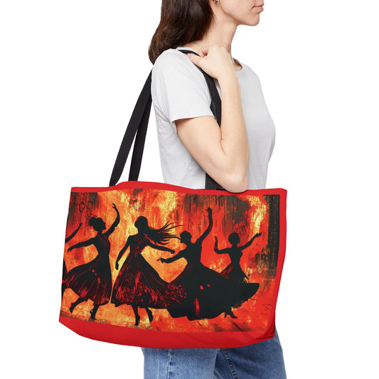 Vibrant Dance Weekender Tote Bag | Stylish Beach Bag, Travel Tote, Summer Fashion, Gift for Dancers, Gym Bag