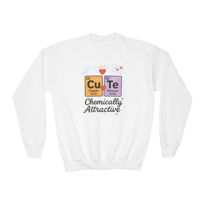 CuTe Teen Crewneck Sweatshirt, Science Sweatshirt for Girls, Chemically STEM Sweatshirt, Nerdy Gift for Teens, Funny Gift for Science Lovers