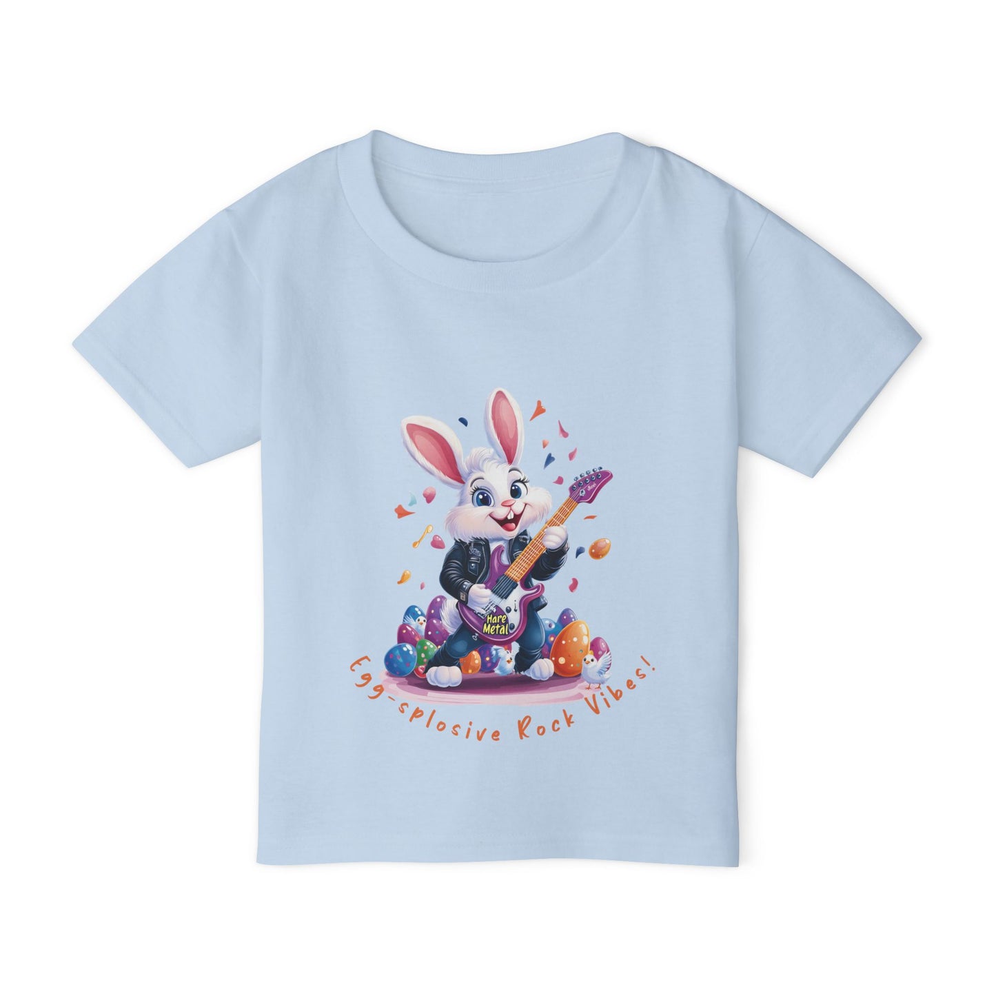 Rockin' Bunny Toddler T-Shirt: Fun Easter Apparel, Kids Rock Tee, Toddler Birthday Gift, Cute Bunny Design