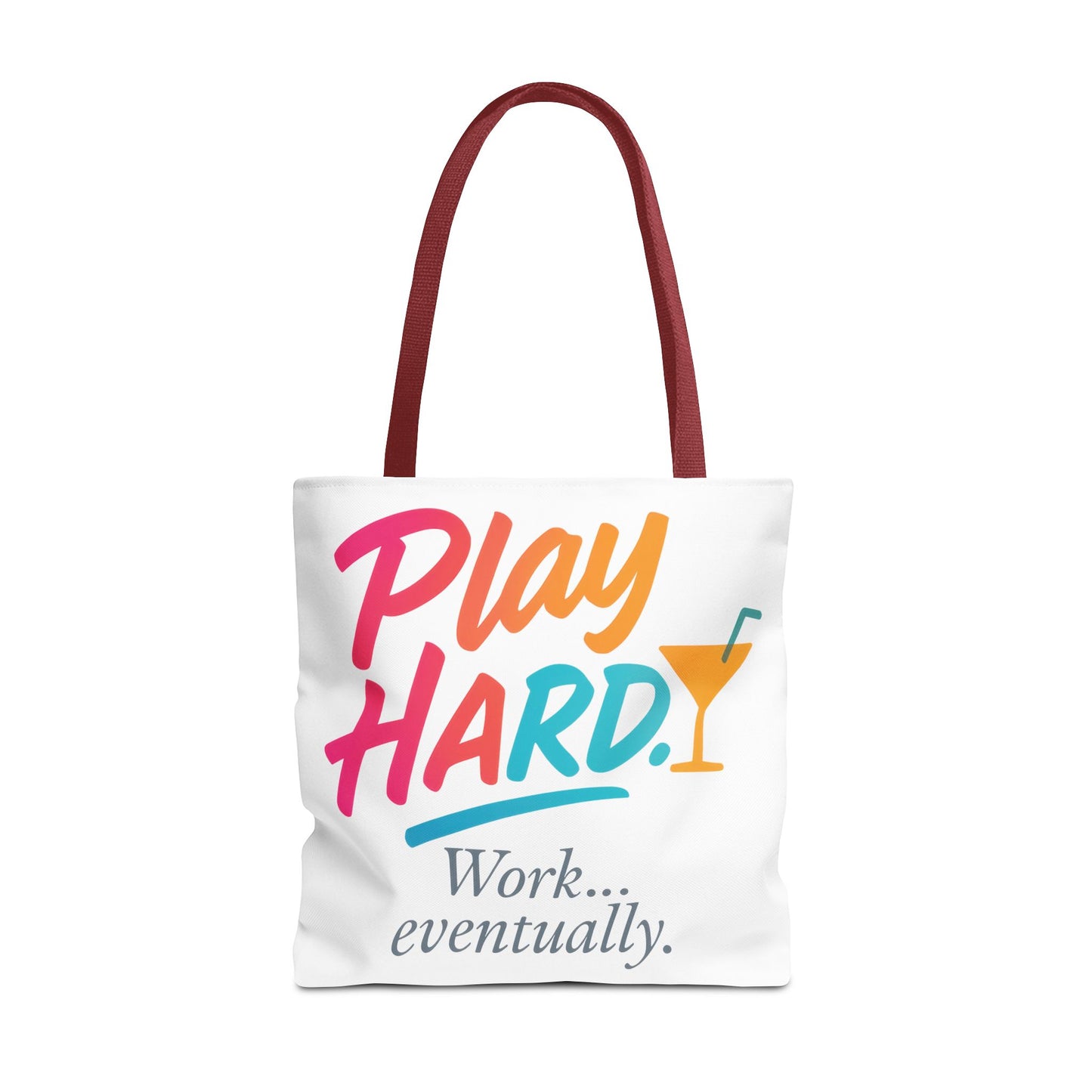 Play Hard Tote Bag - Fun, Stylish, Tote for Work & Play, Summer, Gift, Beach Bag, Everyday Carry, Beach Weekender Bag, large canvas bag