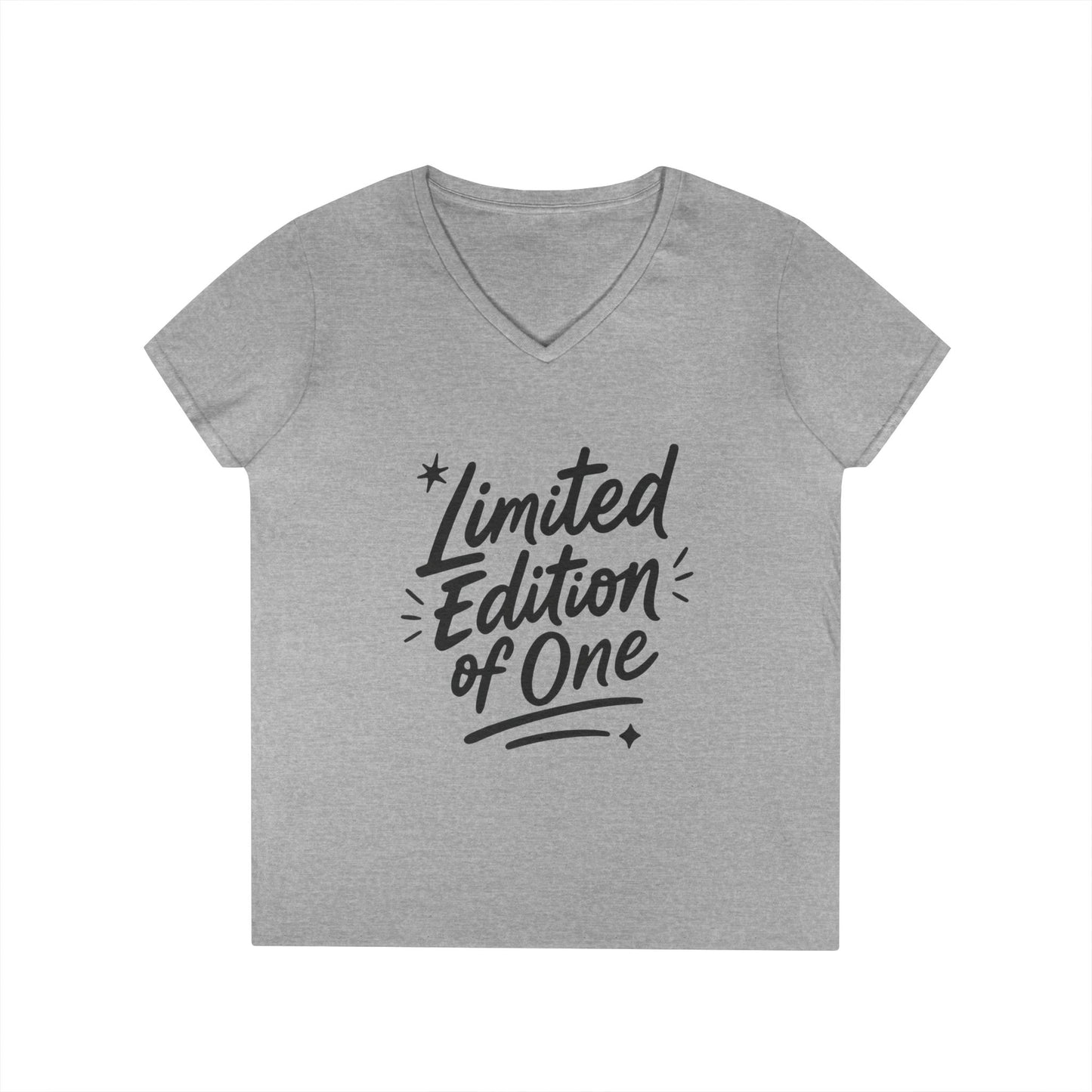 Limited Edition Ladies' V-Neck T-Shirt, Unique Gift for Her, Casual, Self-Confidence, Self-love, Positive Message Women's T-Shirt