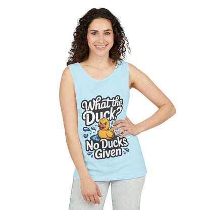 What The Duck Funny Womens Tank Top, No Ducks Given Tee, Sarcastic Duck Tee, Rubber Duck Graphic Tank, Humor Gift For Her,Beach Party Outfit