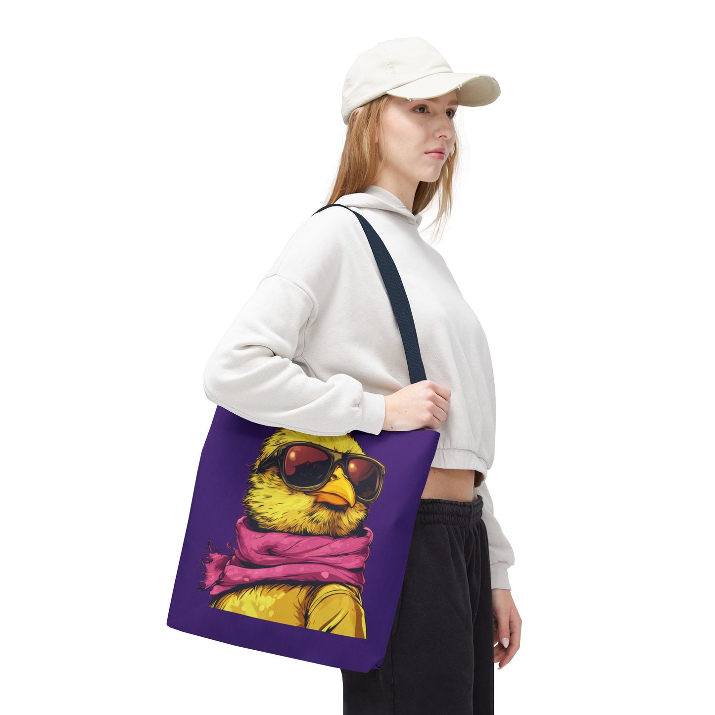 Chic Bird Tote Bag, Trendy Shopping Tote, Eco-friendly Bag, Gift for Animal Lovers, Summer Accessory, Beach Weekender Bag, Large Canvas Bag
