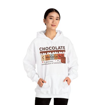 Chocolate Lover's Comfort Hoodie, Perfect Gift for Chemistry Lovers, Casual Wear, Sweet Treats Enthusiasts, Birthdays, Chemistry Students
