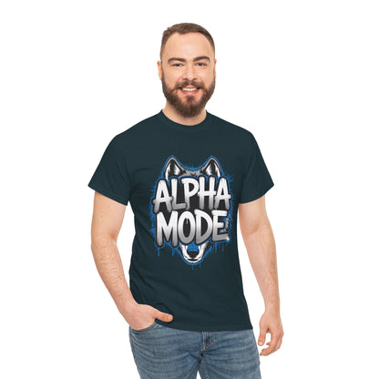 Alpha Mode Wolf Graphic Mens T-Shirt Streetwear, Alpha Tee, Wolf Tee, Street Tee, Wolf Art