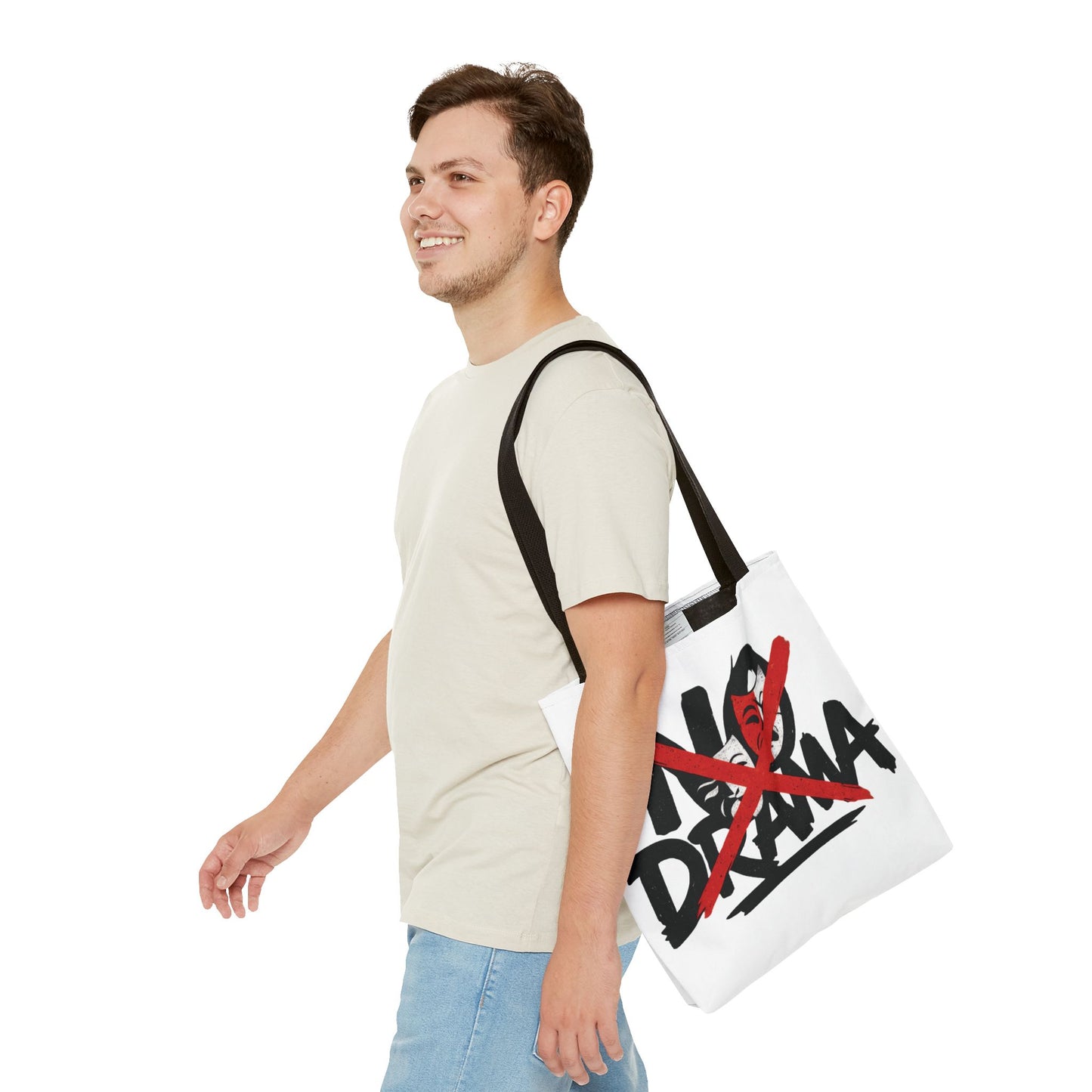 No Drama Tote Bag, Stylish Canvas Bag for Everyday Use, Perfect Gift for Friends, Beach Days, Shopping, and Travel, Large Tote Bag