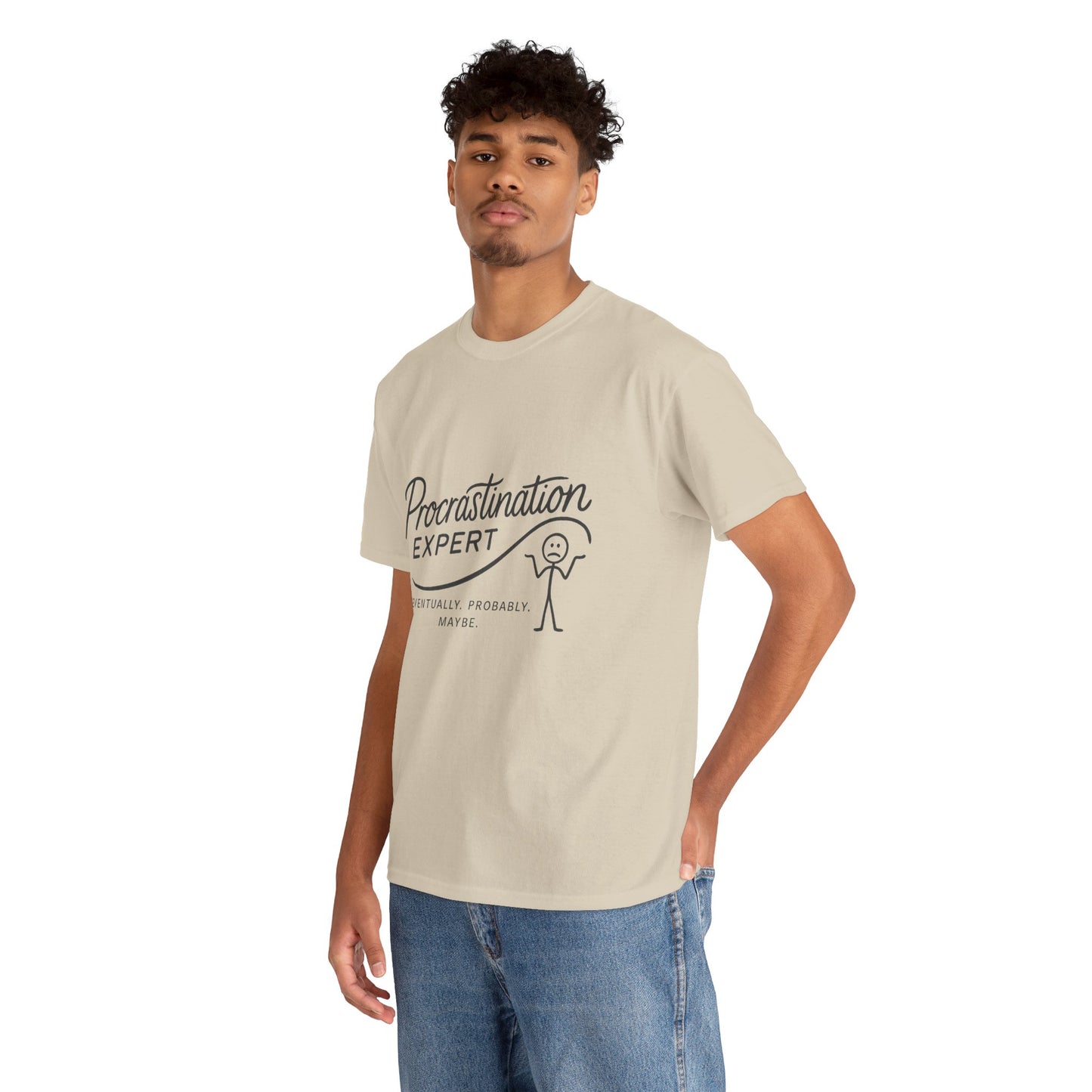 Procrastination Expert Men's Tee, Funny Shirt for Slackers, Gift for Students, Men's Comfortable Casual Wear, Laughs for Every Occasion