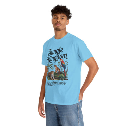 Mens Jungle Kingdom Tee - Nature Lover T-Shirt, Animal Graphic Tee, Eco-Friendly Gift, Summer Fashion, Adventure Outfit