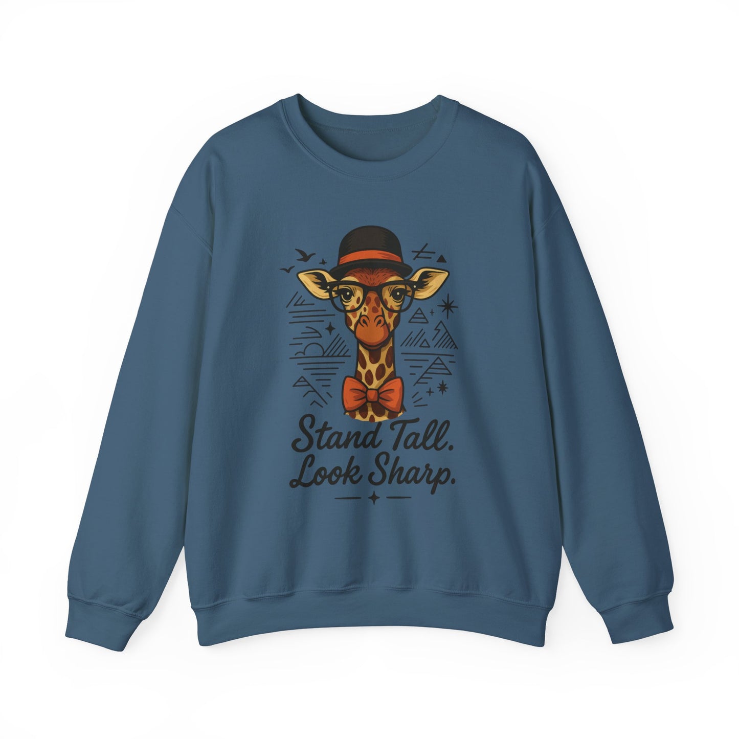 Stylish Giraffe Sweatshirt - Stand Tall, Look Sharp, Unisex Sweater for Animal Lovers, Cozy Gift, Fun Fashion for All Seasons