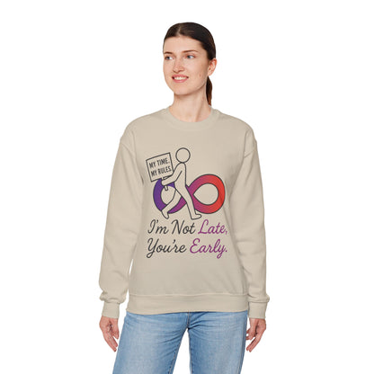 My Time, My Rules Funny Crewneck Sweatshirt, Womens Pullover, Gift for Her, Birthdays, Humor Clothing, Casual Style