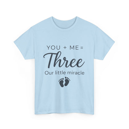 Maternity T-Shirt, Cute Pregnancy Announcement Shirt, Our Little Miracle Expecting Mom Gift, Baby Reveal Tee, Baby Showers Gift