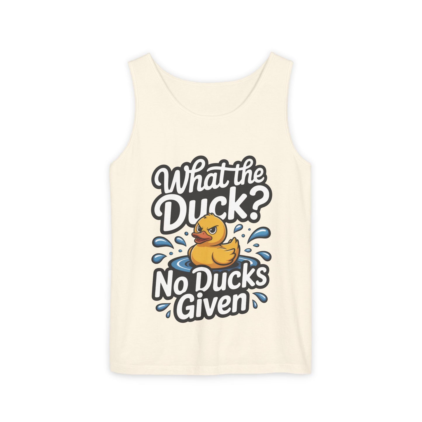 What The Duck Funny Womens Tank Top, No Ducks Given Tee, Sarcastic Duck Tee, Rubber Duck Graphic Tank, Humor Gift For Her,Beach Party Outfit