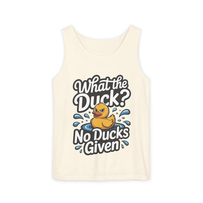 What The Duck Funny Womens Tank Top, No Ducks Given Tee, Sarcastic Duck Tee, Rubber Duck Graphic Tank, Humor Gift For Her,Beach Party Outfit