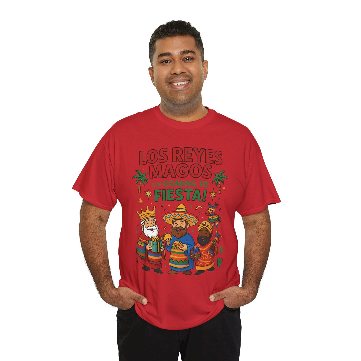 Los Reyes Magos Are Coming to Fiesta!, Funny Three Kings Day Shirt, Día de los Reyes Magos T-Shirt for Christmas Fiesta Lovers