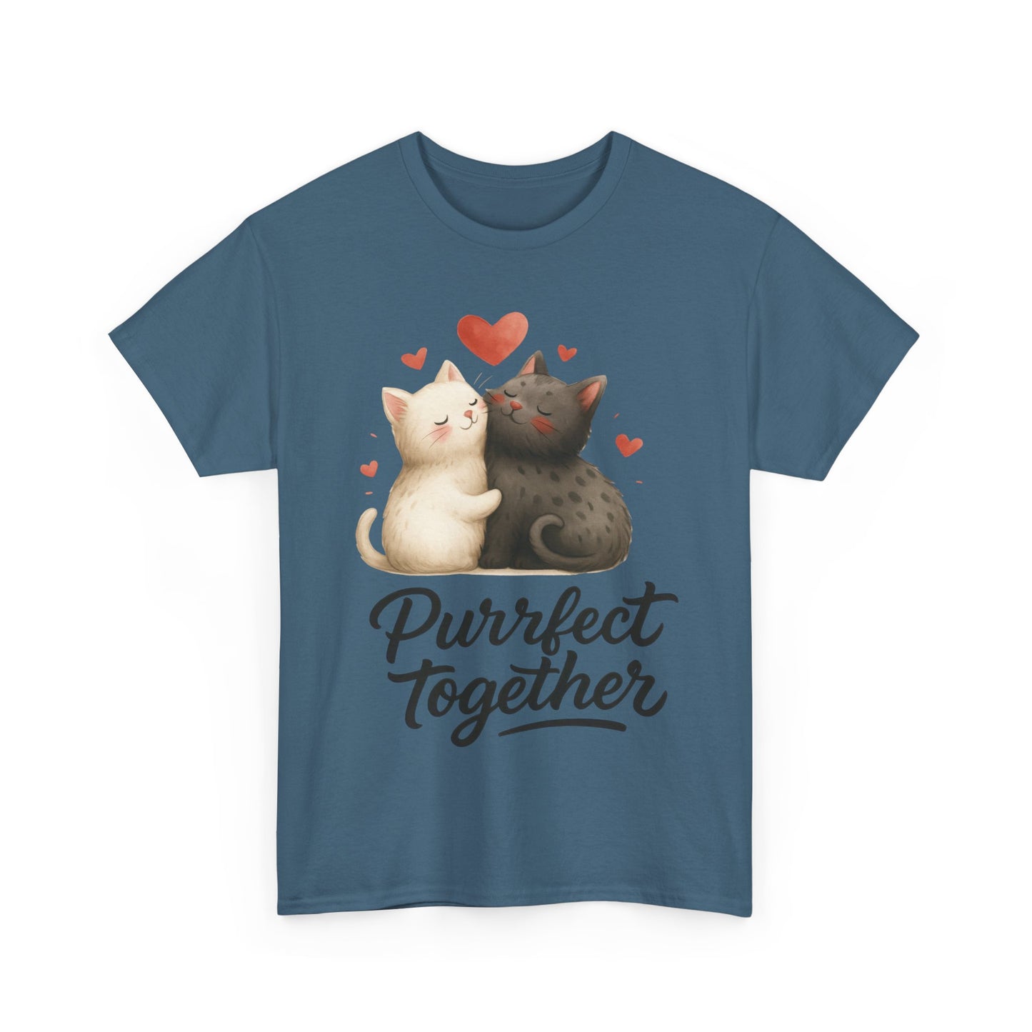Purrfect Together Cat Womens Tee, Cute Cat Lovers Gift, Funny Animal T-Shirt, Womens Cotton Graphic Tee, Perfect for Valentine's Day, Pet [...]