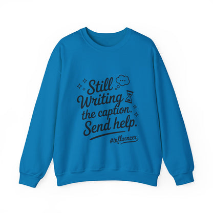 Funny Influencer Womens Sweatshirt, Cozy Oversized Crewneck, Social Media Humor Gift, Influencer Sweatshirt for Writers, social media gift