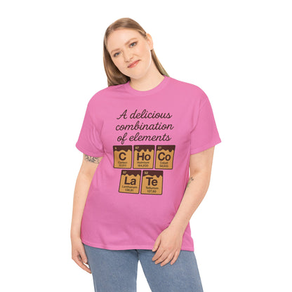 Funny Womens Chocolate T-Shirt, Element Shirt, Sweet Science Gift for Her, Science Humor Shirt, Geeky Gift, Chemistry Inspired Tee