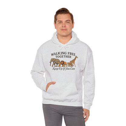 Spirit of the Wild Lion Mens Hoodie - Vacation Mode Funny Jungle King Graphic Pullover for Men, Wildlife Lovers Gift, Cozy Nature Hoodie