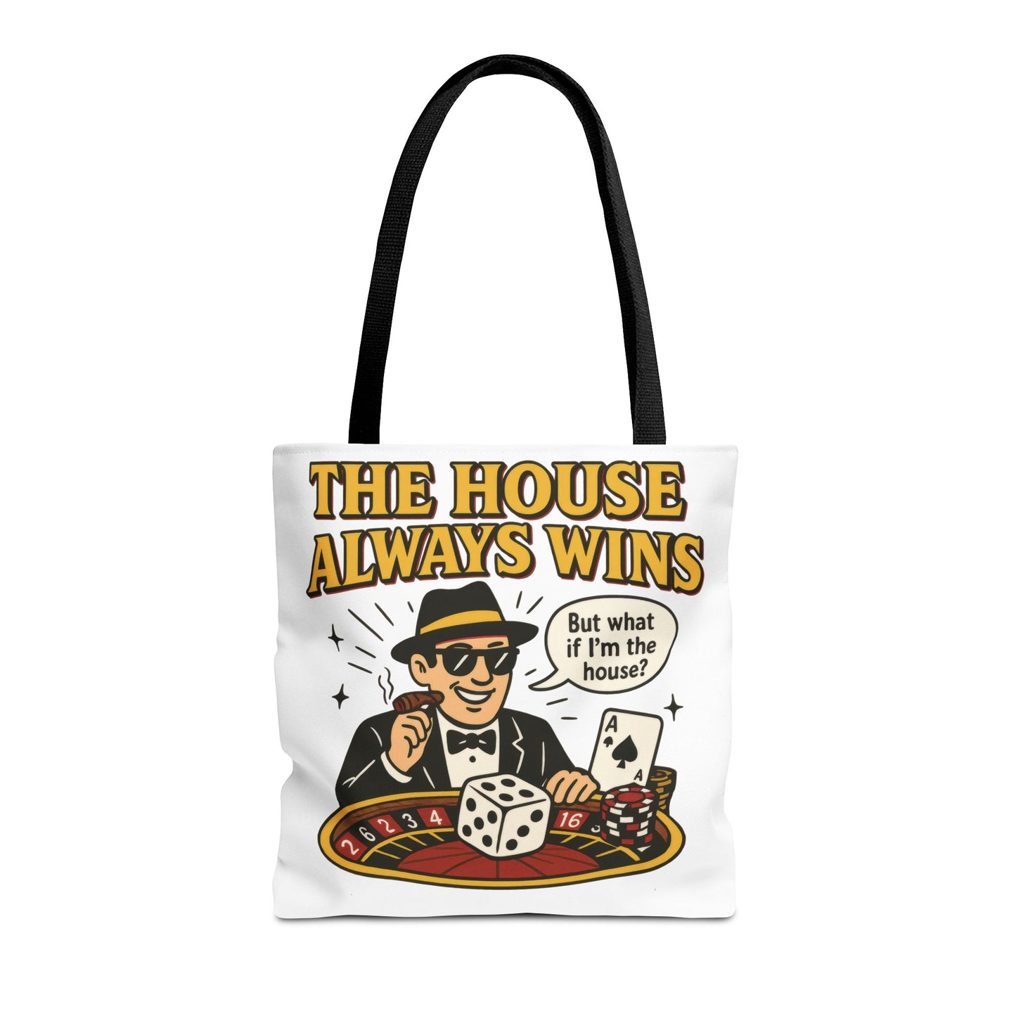 Casino Vibes Tote Bag, Fun Gift for Gamblers, Everyday Use, Travel Accessory, Stylish Shopping Bag, Unique Gambling Merch