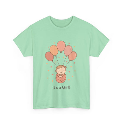 Its a Girl Maternity T-Shirt, Baby Girl Pregnancy Announcement Shirt,Mom To Be Gift, Gender Reveal Tee, Baby Shower Top, Gender Reveal Party