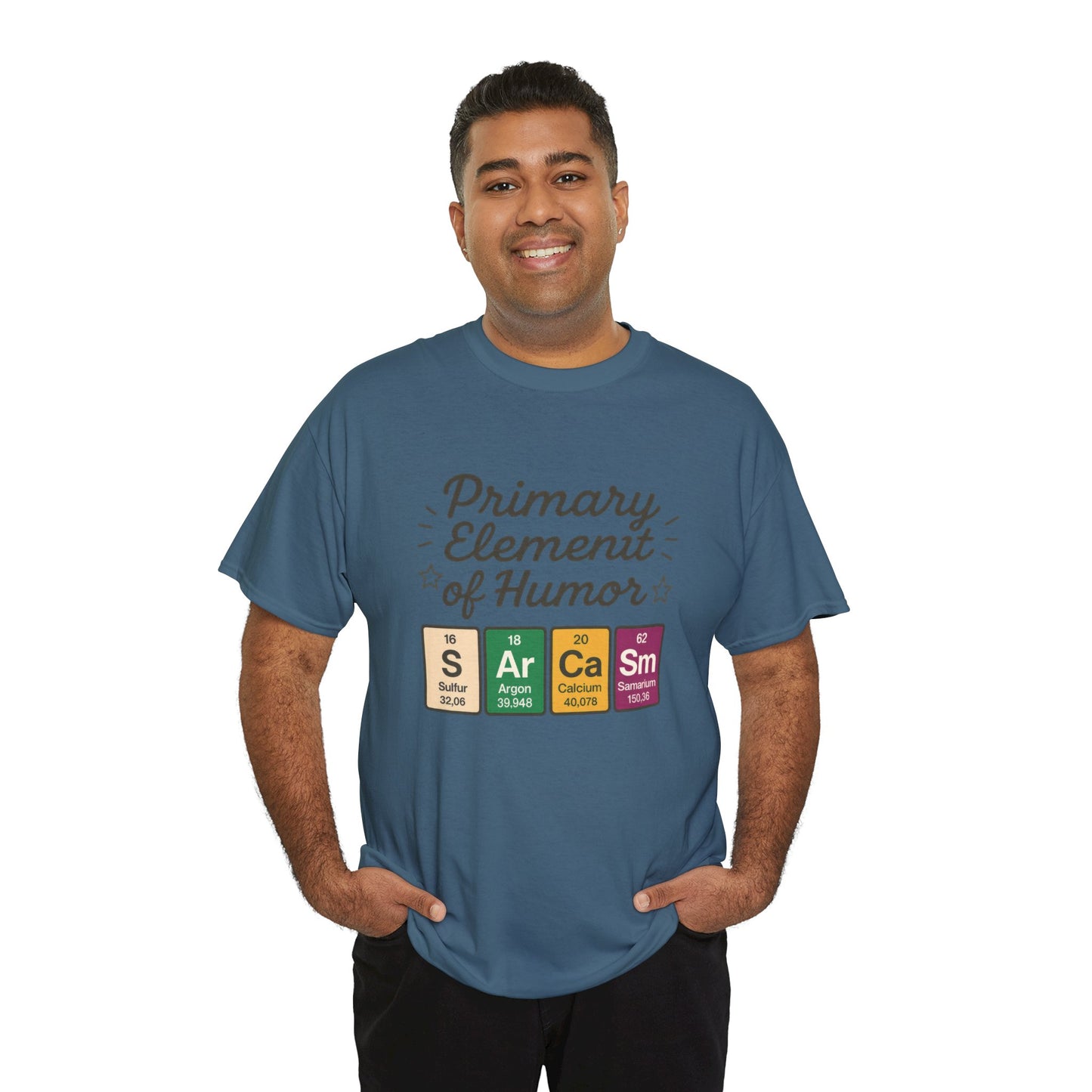Funny Mens Science T-Shirt, Sarcasm Element of Humor Tee, Periodic Table Nerd Shirt for Him, Humor T-Shirt, Periodic Table Chemistry Humor