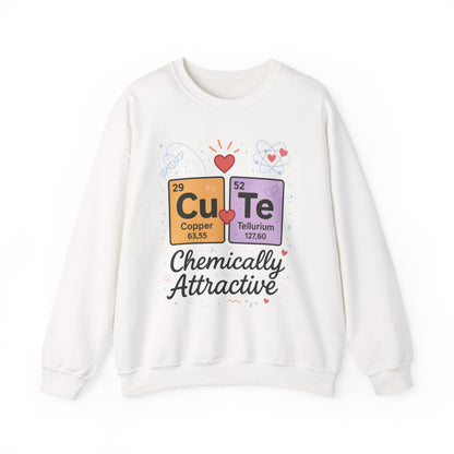 Cute Chemistry Sweatshirt for Women, Periodic Table Sweatshirt, Chemistry Gift for Her, Gift for Science Lovers, Valentine's Day Sweatshirt