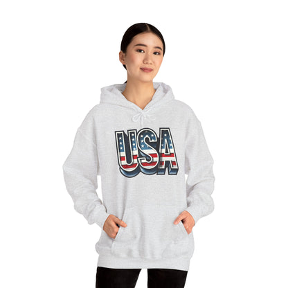 USA Flag Unisex Hoodie, Patriotic Sweatshirt, Independence Day Gift, American Pride Apparel, Casual Layering