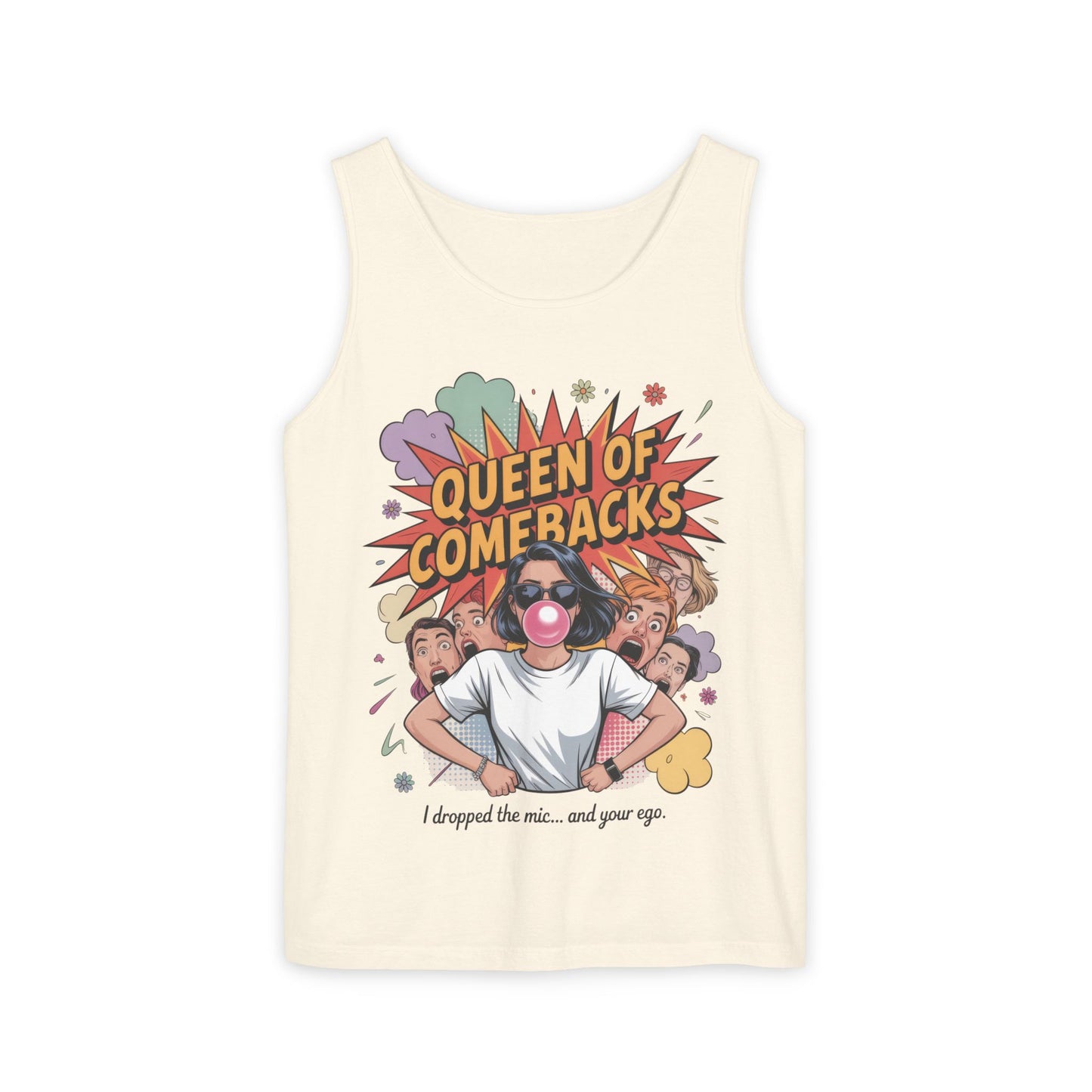 Funny Women's Tank Top, Queen of Comebacks Tee, Funny Graphic Tank, Gift for Her, Casual Wear, Comedy Apparel