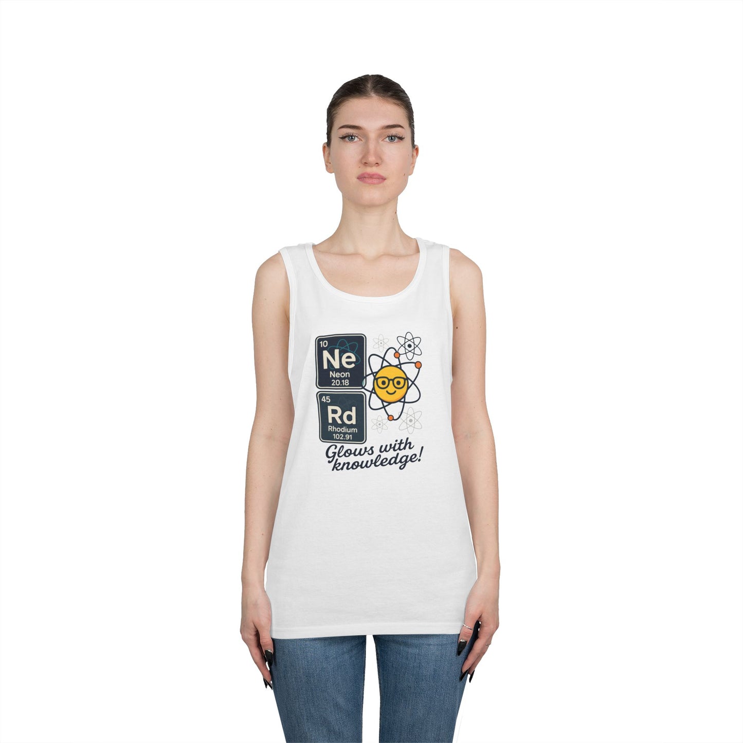 Nerd Tank Top for Men, Funny Science Shirt, Periodic Table Sleeveless Tee, Geeky Workout Shirt, Gift for Teachers, gift for Science Events