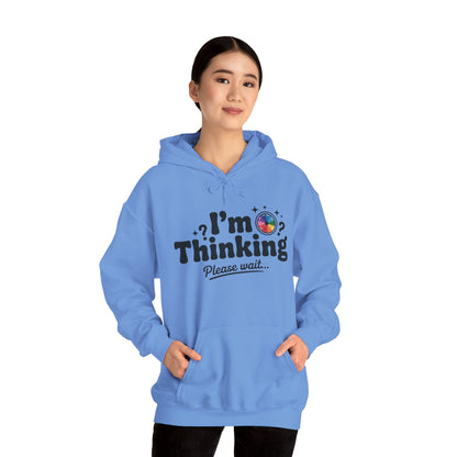 Playful Thinking Womens Hooded Sweatshirt, Womens Hoodie, Brainstorming Buddy, Thoughtful Gift, Cute Geeky Gift for Introverts, Programmers