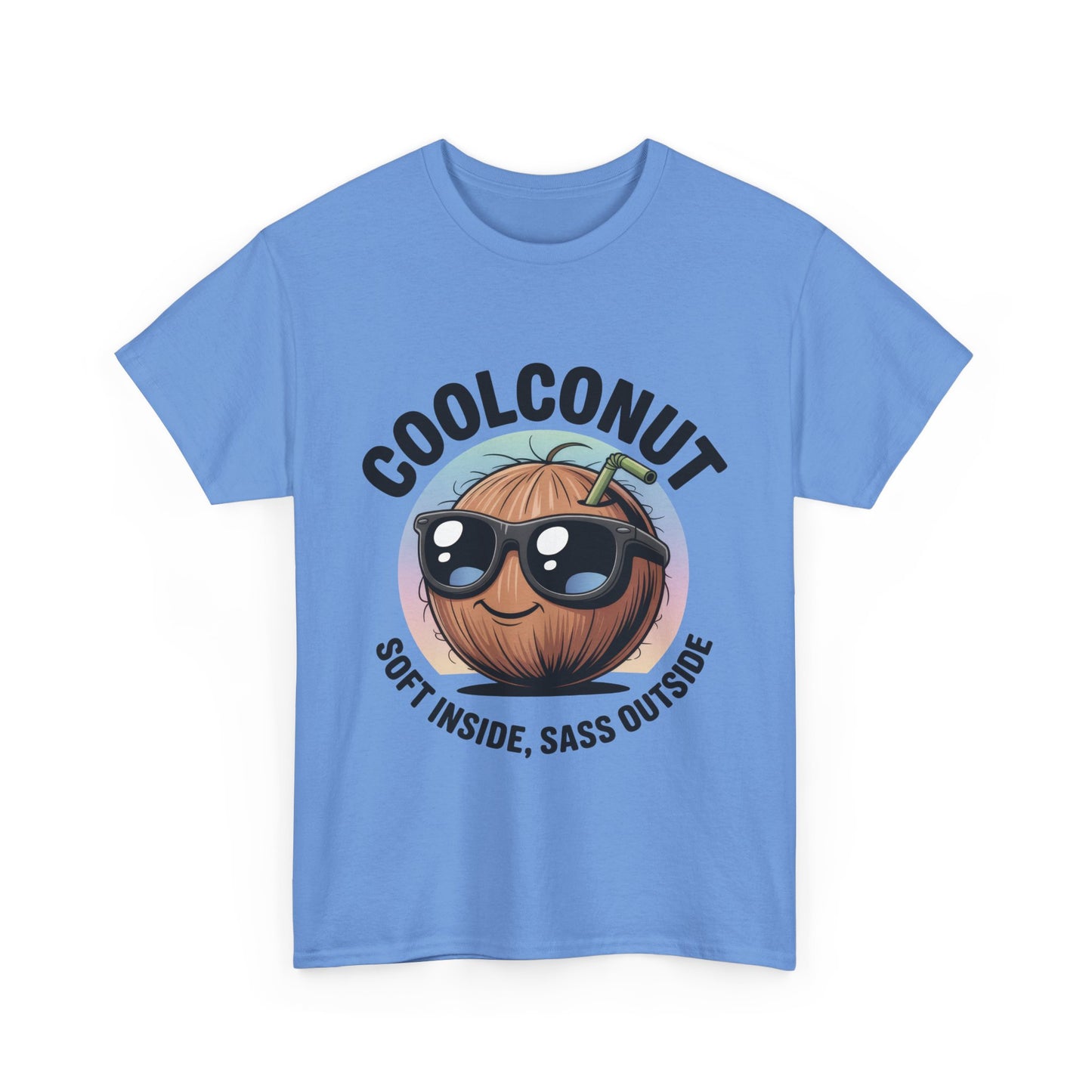 Coolconut Graphic Men's Tee, Soft Inside Sass Outside, Men's T-Shirt for Beach Lovers, Men's Fun Gift, Summer Vibes, Humor Apparel