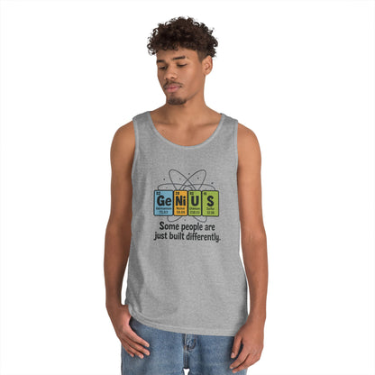 Funny Mens Genius Tank Top, Nerdy Humor Shirt, Periodic Table Shirt, Science Humor Tank, A Funny Gift for Science Lovers, Teachers