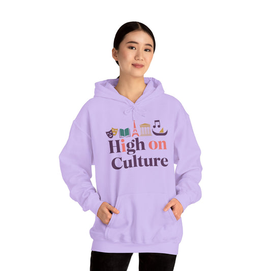Womens Heavy Blend™ Hooded Sweatshirt, High on Culture Womens Hoodie, Cozy Cultural Graphic Hoodie