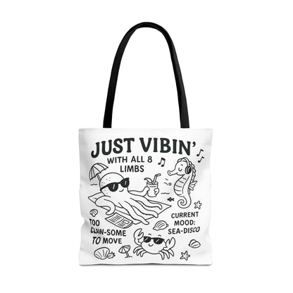 Fun Sea-Themed Tote Bag, Beach Accessories, Summer Vibes, Gift for Ocean Lovers, Reusable Shopping Bag, Cute Beach Tote