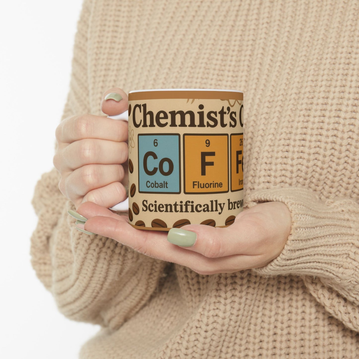 Chemists Choice Coffee Mug, Funny Periodic Table Gift for Science Lovers, Caffeine Addict Mug, Nerdy Science Coffee Cup, Geek Gift Idea