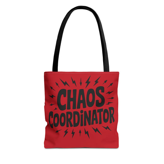 Chaos Coordinator Tote Bag, Fun Carryall for Busy Moms, Students, or Event Planners, Perfect Gift, Beach Weekender Bag,  Large Tote Bag