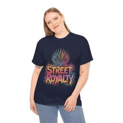 Street Royalty Women's T-Shirt, Graffiti Crown Graphic Tee, Urban Streetwear Top for Trendy Skater Girls